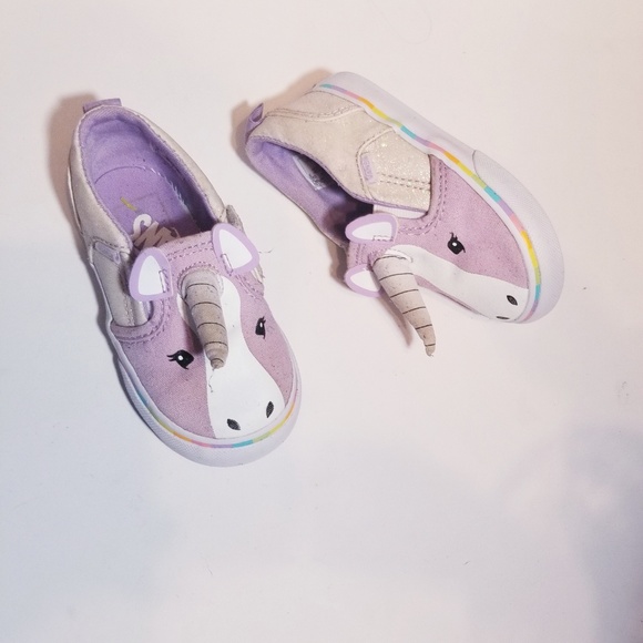 Vans Asher V Unicorn Toddler Size 6 Purple - Picture 2 of 8